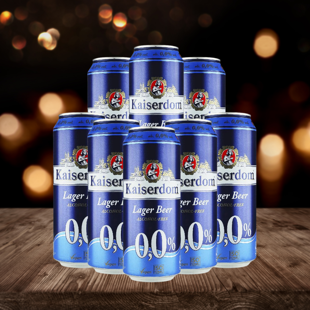 Kaiserdom Lager German Alcohol Free Lager 500ml Cans - 0.0% ABV (Multipack)