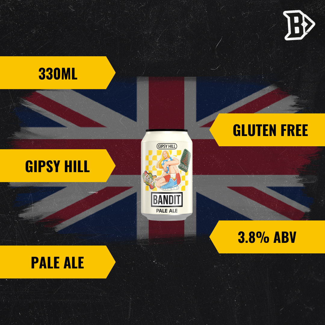 Gipsy Hill British Gluten Free Bandit Pale Ale 330ml Cans - 3.8% ABV (8 Pack)