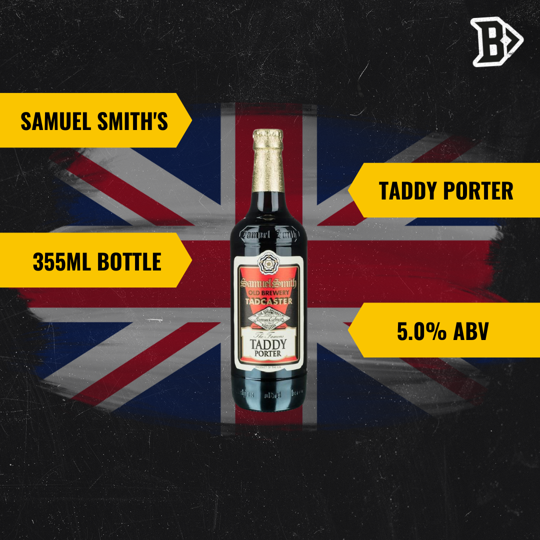 Samuel Smith's Taddy Porter 355ml Bottles - 5.0% ABV (12 Pack)