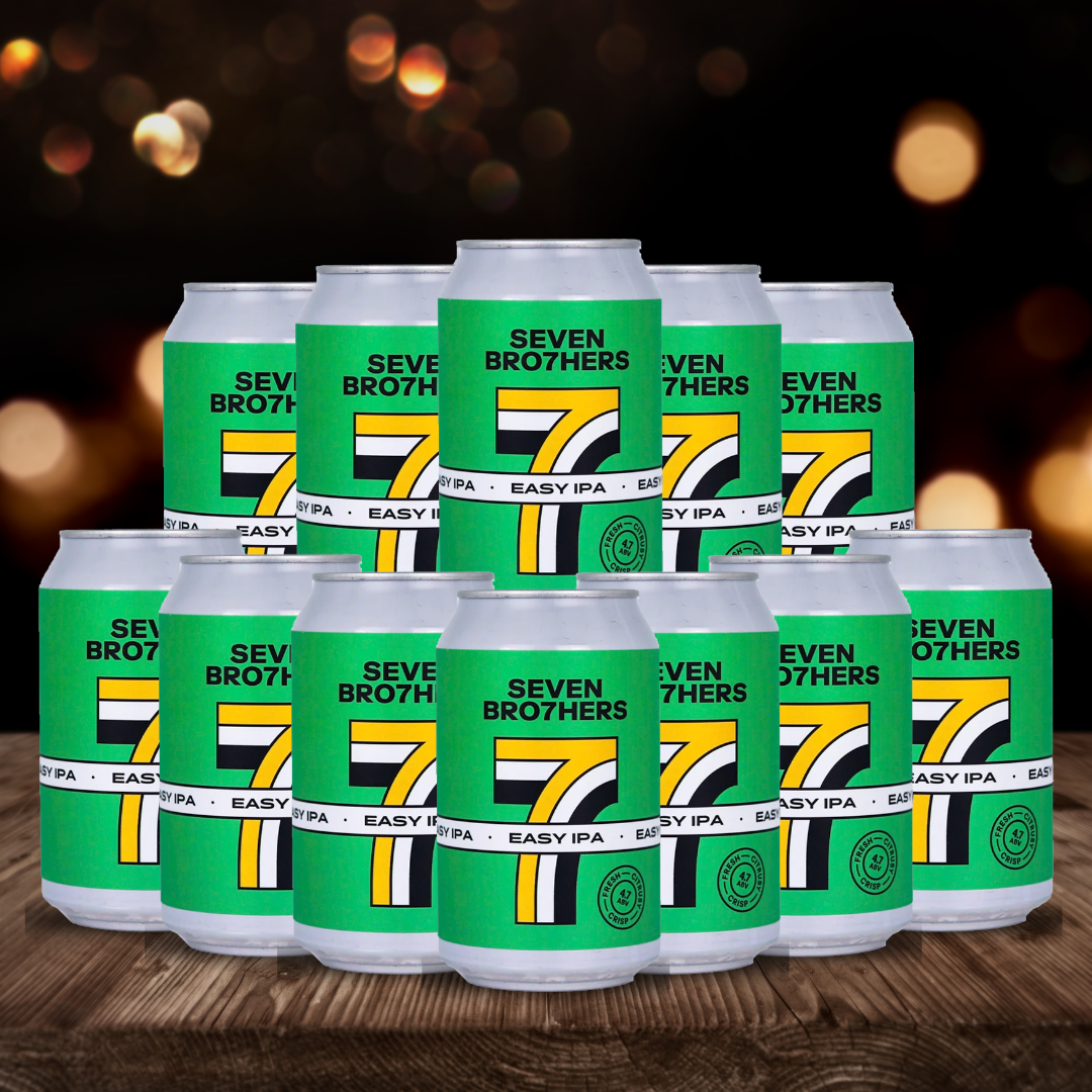 Seven Bro7hers EASY IPA British Session IPA 330 ml Cans – ABV 4.7% (12 Pack)