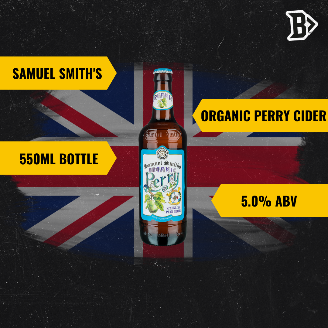 Samuel Smith's Organic Perry Cider 550ml Bottles - 5.0% ABV (12 Pack)