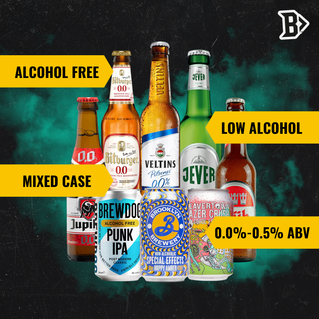 Alcohol Free Mixed Beer Case Non Alcoholic Beer (8 Pack)