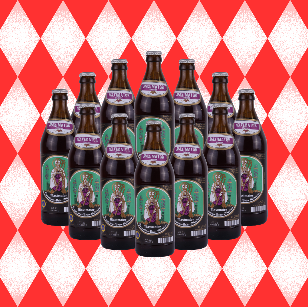 Augustiner Maximator German Doppelbock Lager 500ml Bottles – 7.5% ABV (12 Multipack)