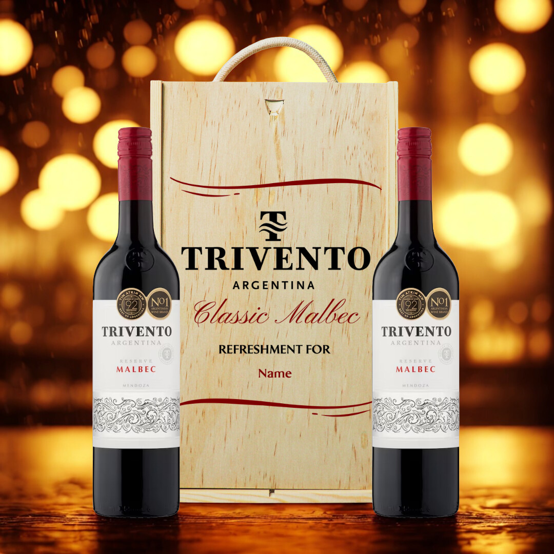 Personalised Trivento Malbec Classic Wine Gift Set Collection