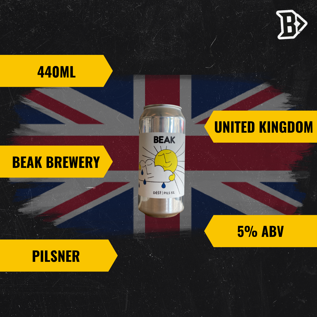 Beak Brewery British Pilsner Dest Pils 440ml Cans - 5% ABV (8 Pack)
