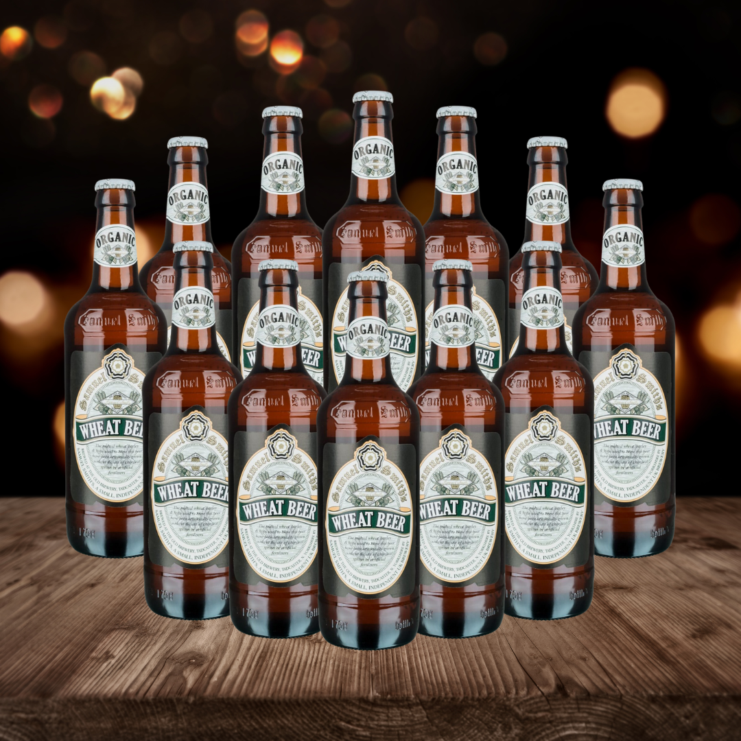 Samuel Smiths British Organic Wheat Beer 550ml - 5.00% ABV (12 Pack)