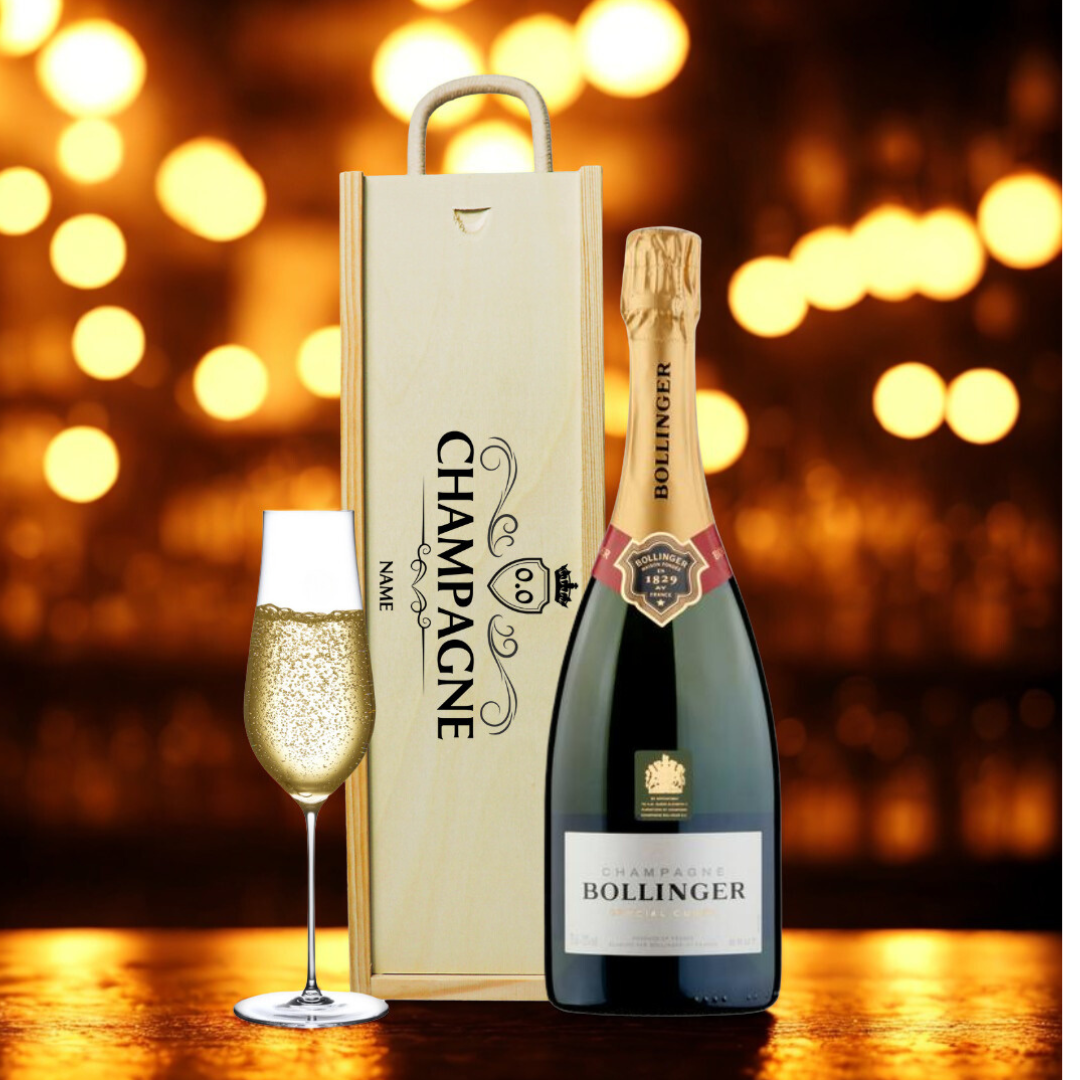 Personalised Champagne Bollinger Special Brut Gift Set