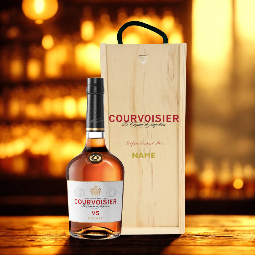 Personalised Courvoisier VS Cognac Gift Set - 70cl