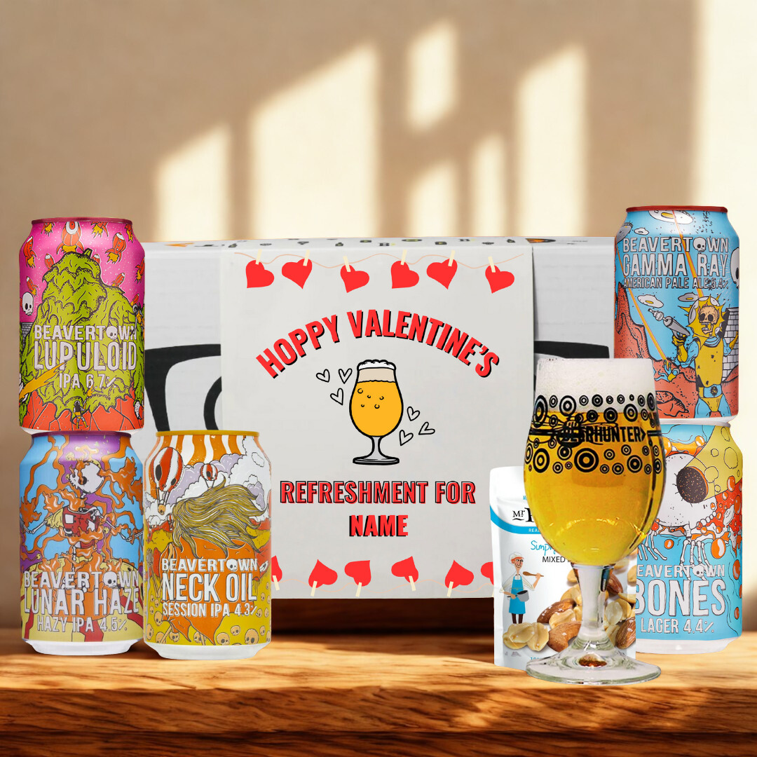 Personalised Beavertown Hoppy Valentine's Craft Beer Gift Set - (5 x 330ml)
