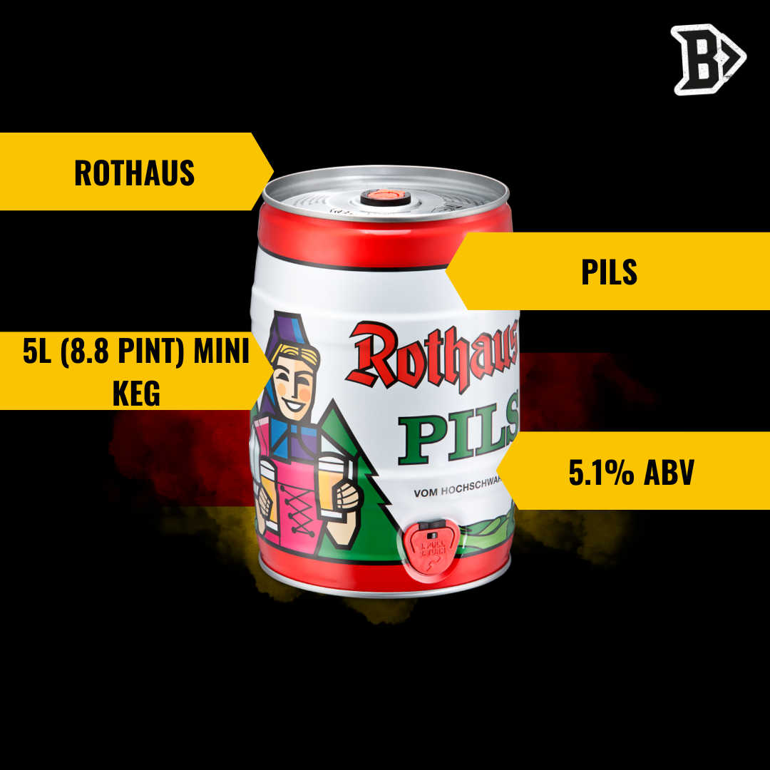 Rothaus Pils 5.1% 5 Litre (8.8 Pint) Mini Keg