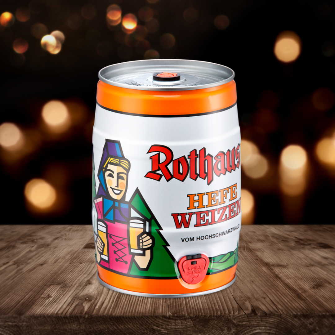 Rothaus Wheat Beer (Rothaus Hefeweizen) 5.4% 5 Litre (8.8 Pint) Mini Keg