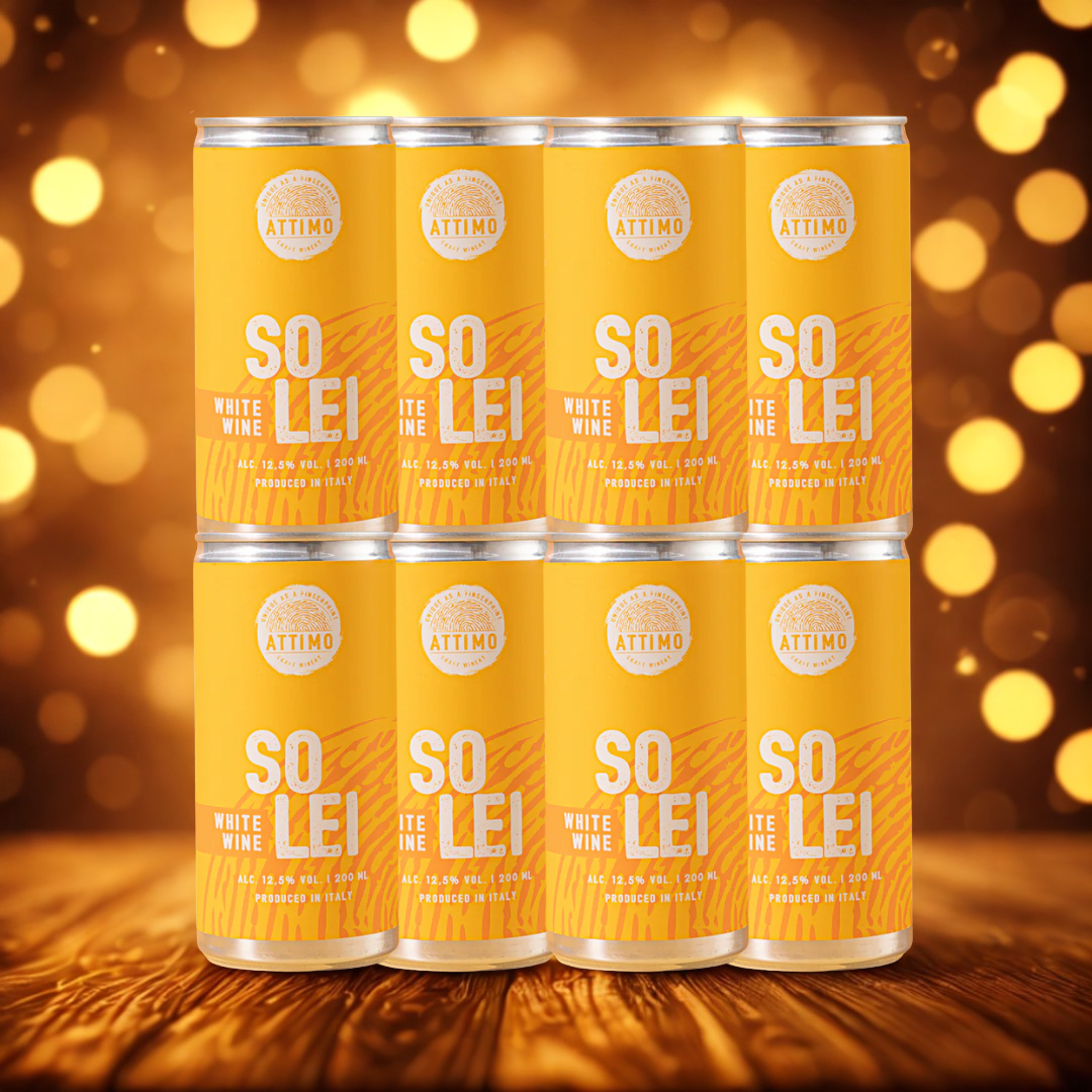 Attimo Italian White Wine Cans – 200ml (8 Pack)