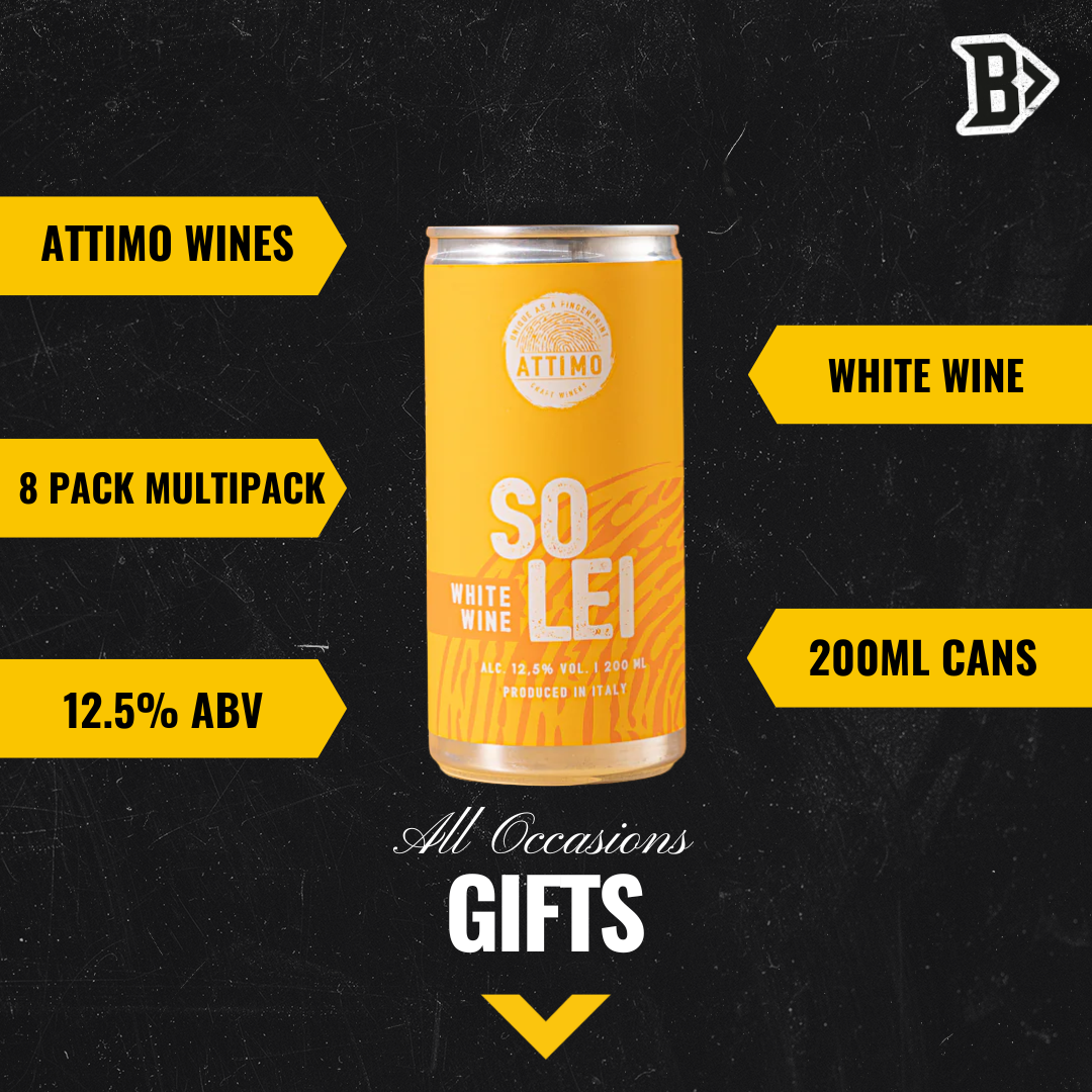 Attimo Italian White Wine Cans – 200ml (8 Pack)