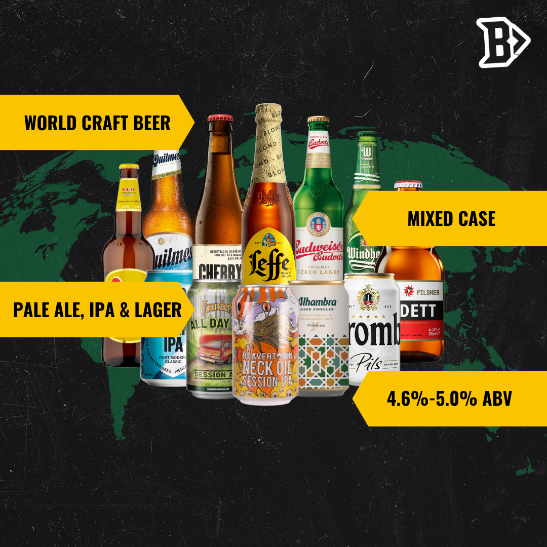 World Craft Beer Mixed Case of Pale Ale, IPA & Lager