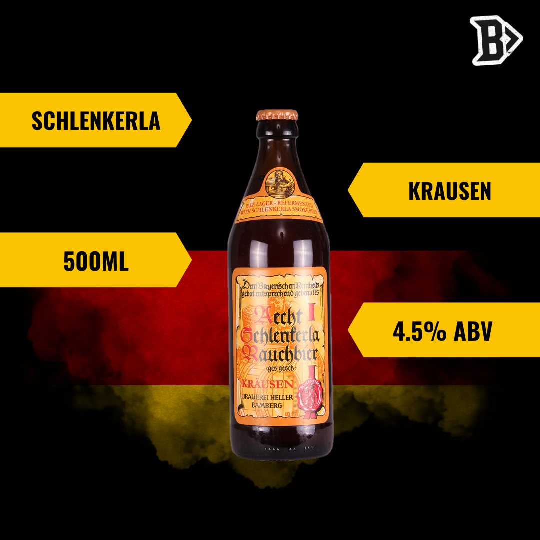 Schlenkerla KRAUSEN LAGER German Unfiltered Lager 500ml Bottles 4.5% (12 Pack)