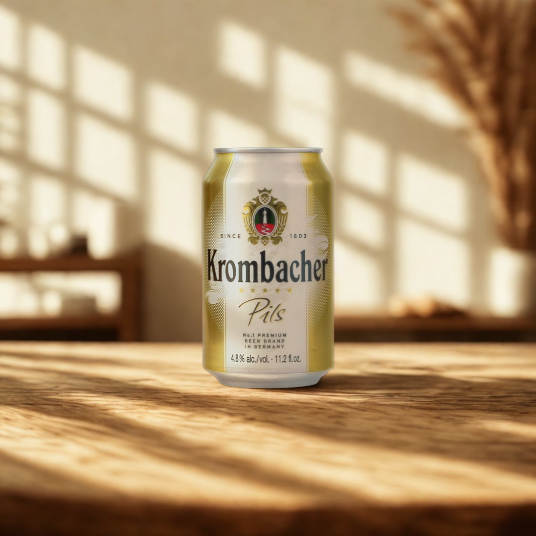 Krombacher Pils German Premium Lager 330ml Cans (Multipack) - 4.8% ABV