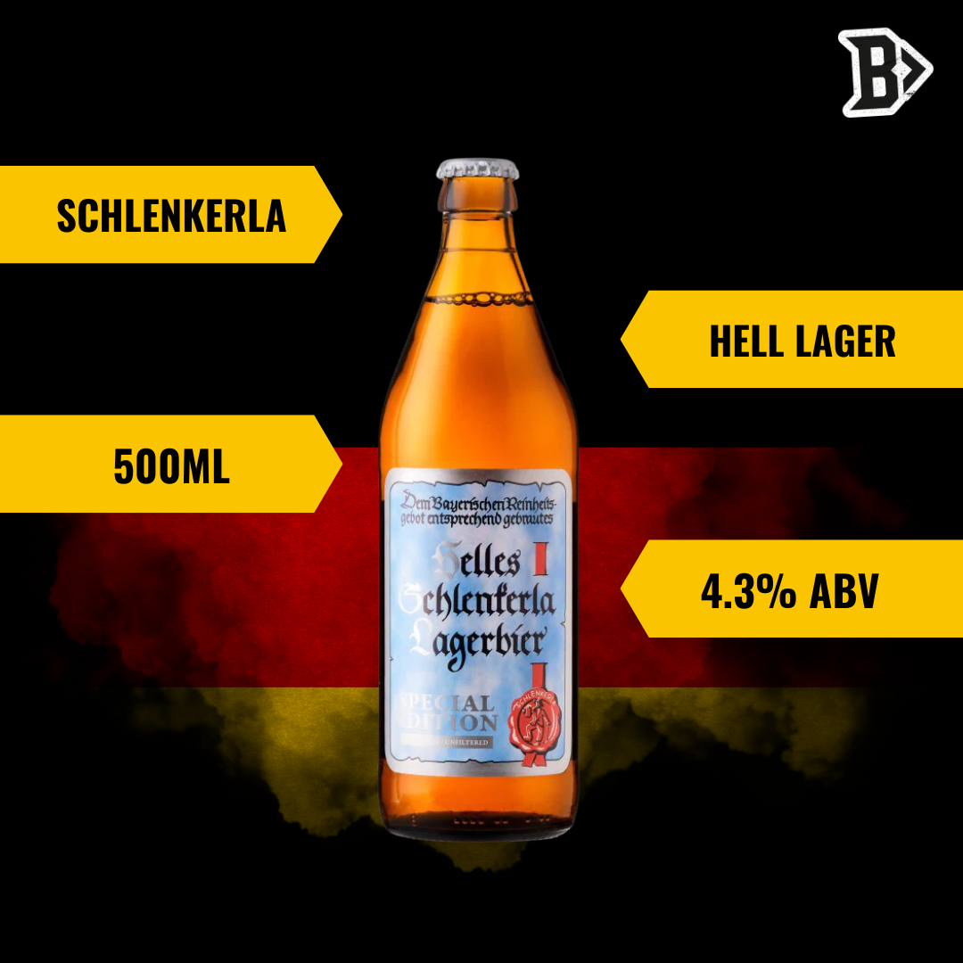 Schlenkerla UNFILTERED HELL LAGER German Helles Lager 500 ml Bottles – ABV 4.3% (12 Pack)
