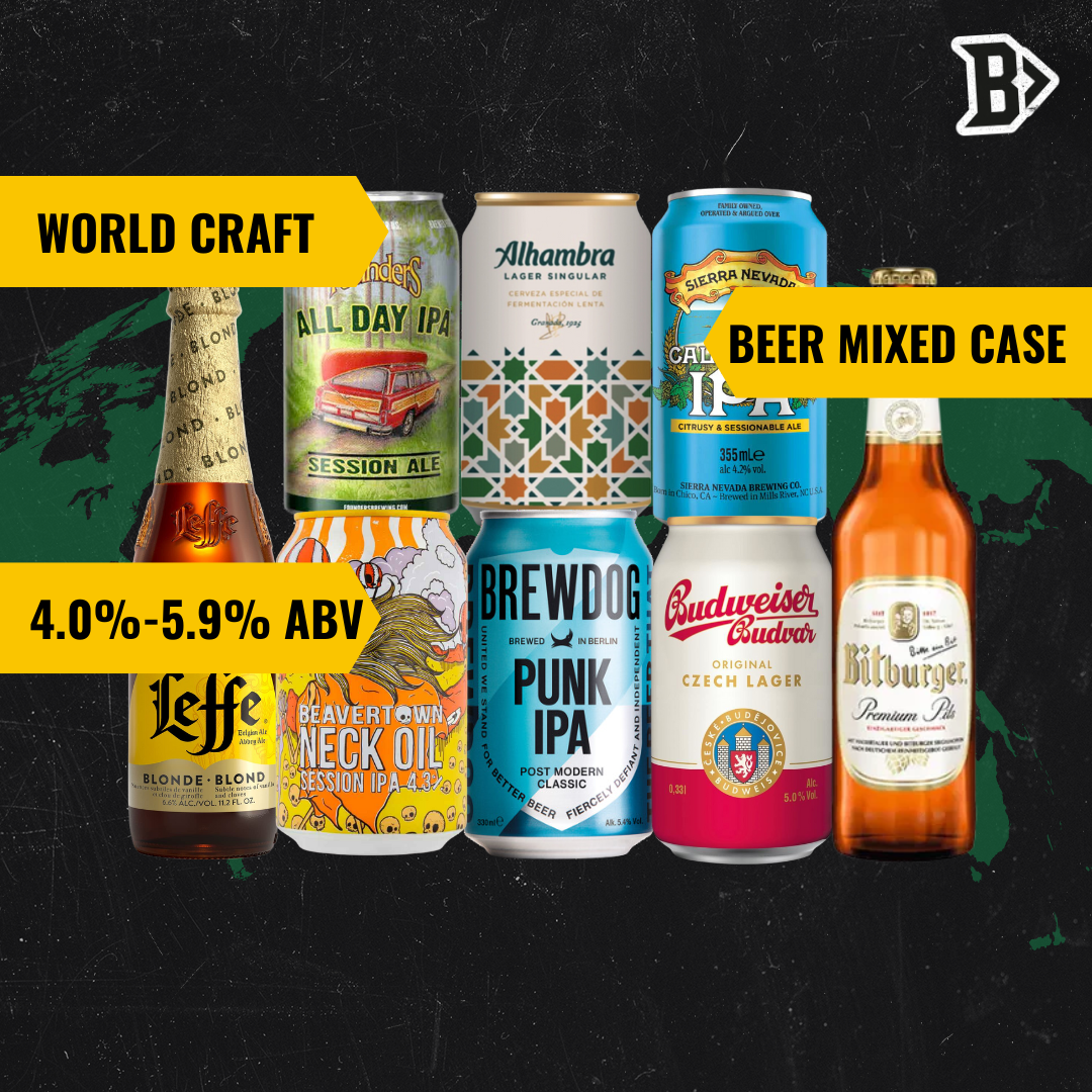 World Craft Beer Breweries 330ml Mixed Beer Selection (8 Pack)