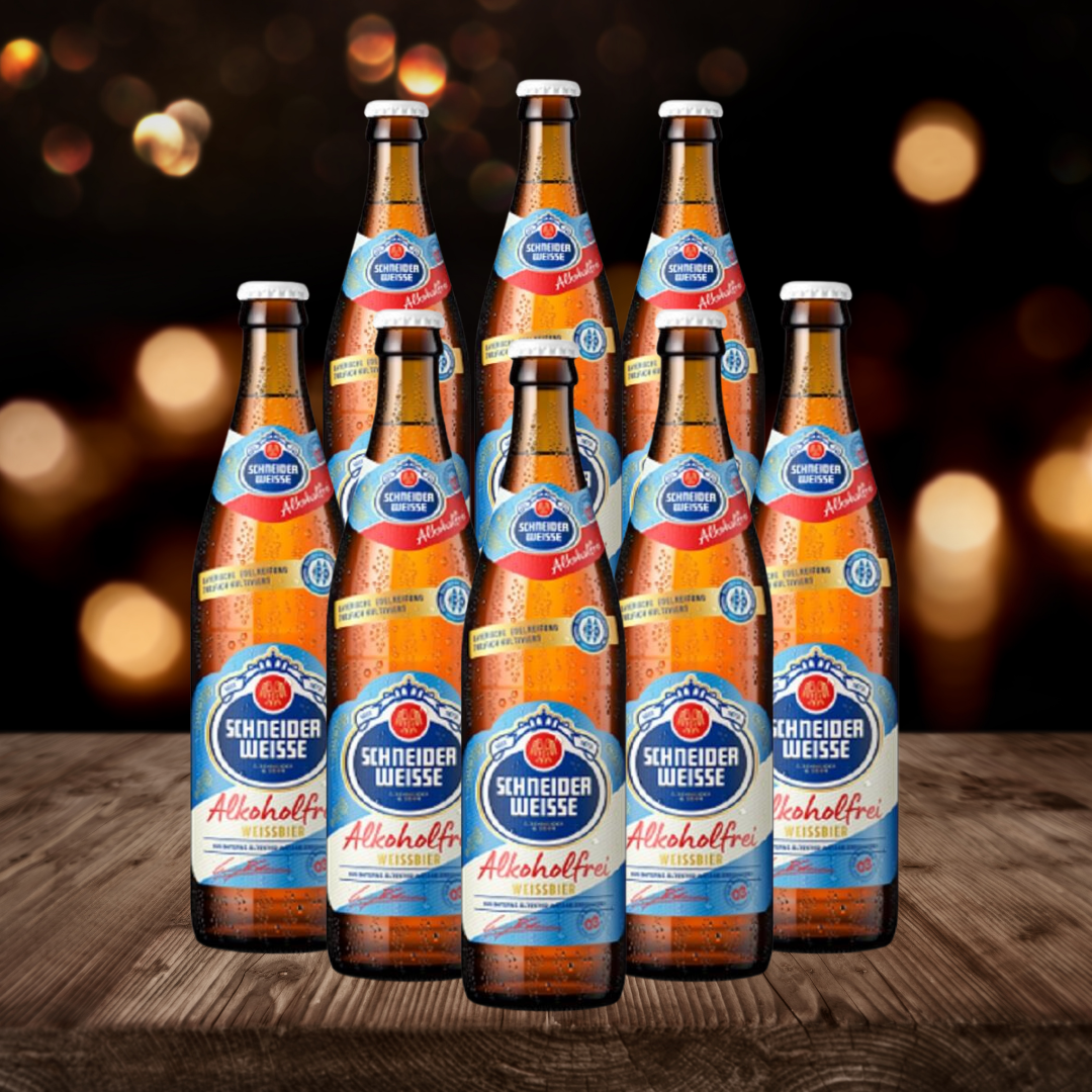 Schneider Weisse Alkoholfrei Tap 3 German Low Alcohol Beer 500ml Bottles - 0.5% ABV (Multipack)