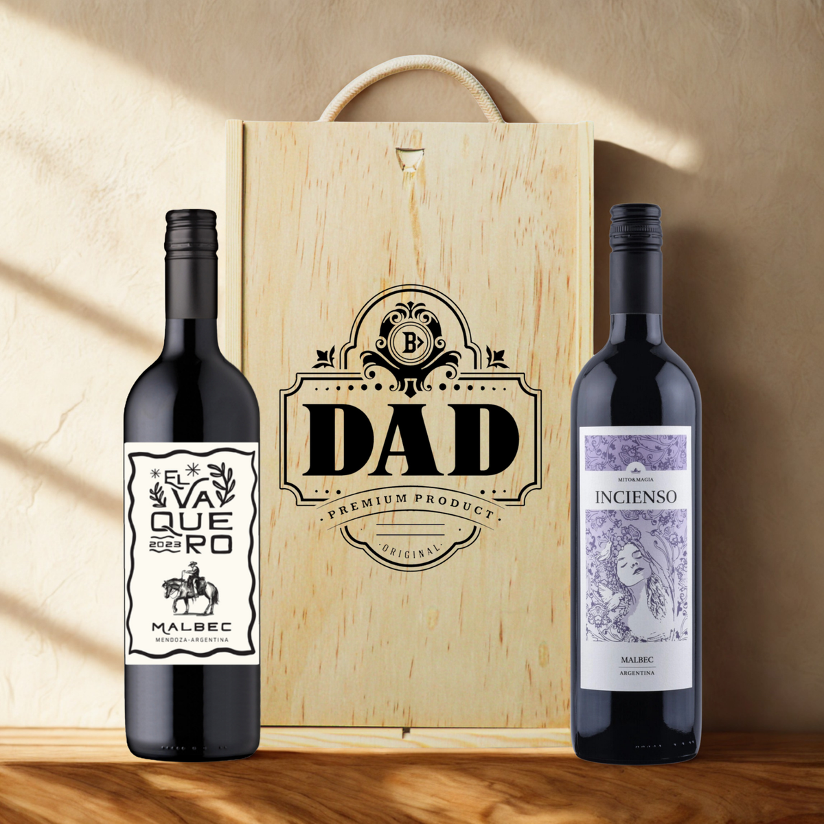 Best Dad Wine Gift Set – Premium Red &amp; White Wine Selection