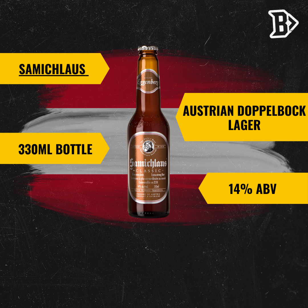 Samichlaus Classic Bier 330ml Bottles with Samichlaus Glass- 14% ABV (6 pack)