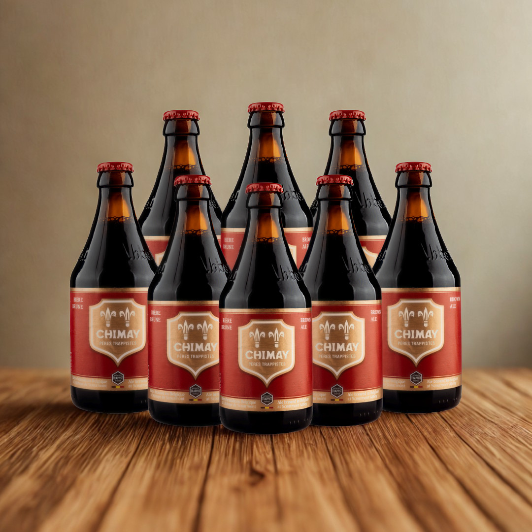 Chimay Red Belgian Trappist Dubbel 330ml Bottles - 7.0% ABV (Multipack)