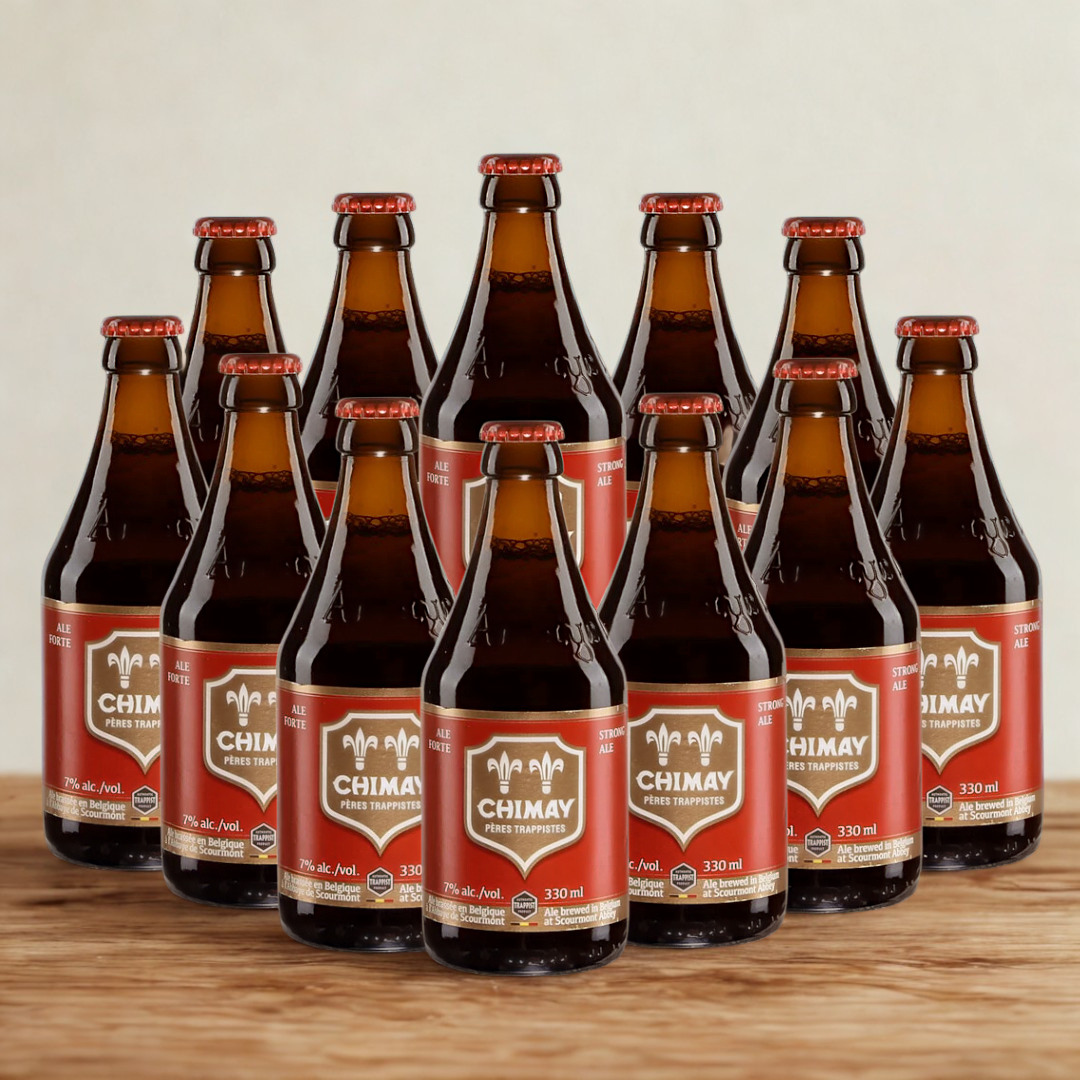 Chimay Red Belgian Trappist Dubbel 330ml Bottles - 7.0% ABV (Multipack)