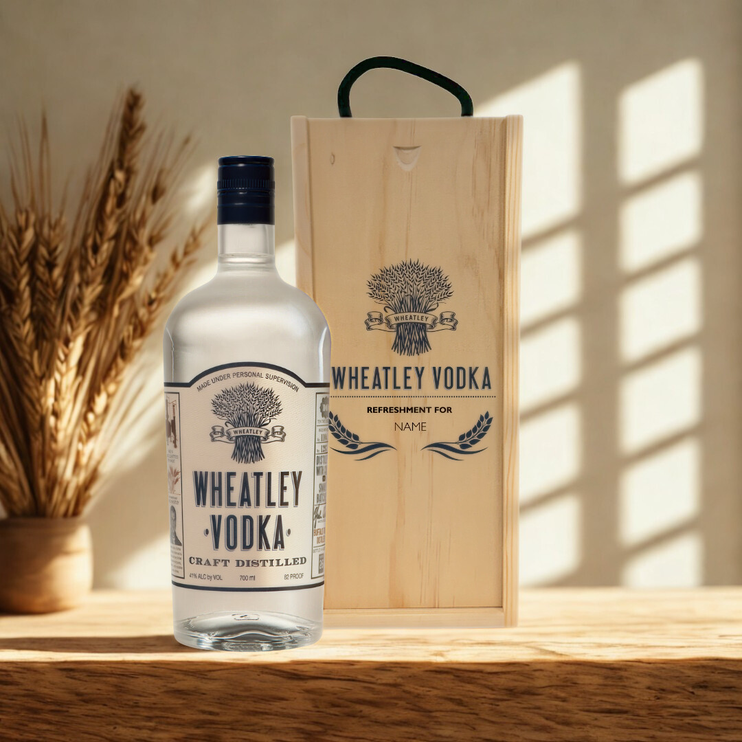 Personalised Wheatley Vodka Gift Set – 41% ABV (70cl)