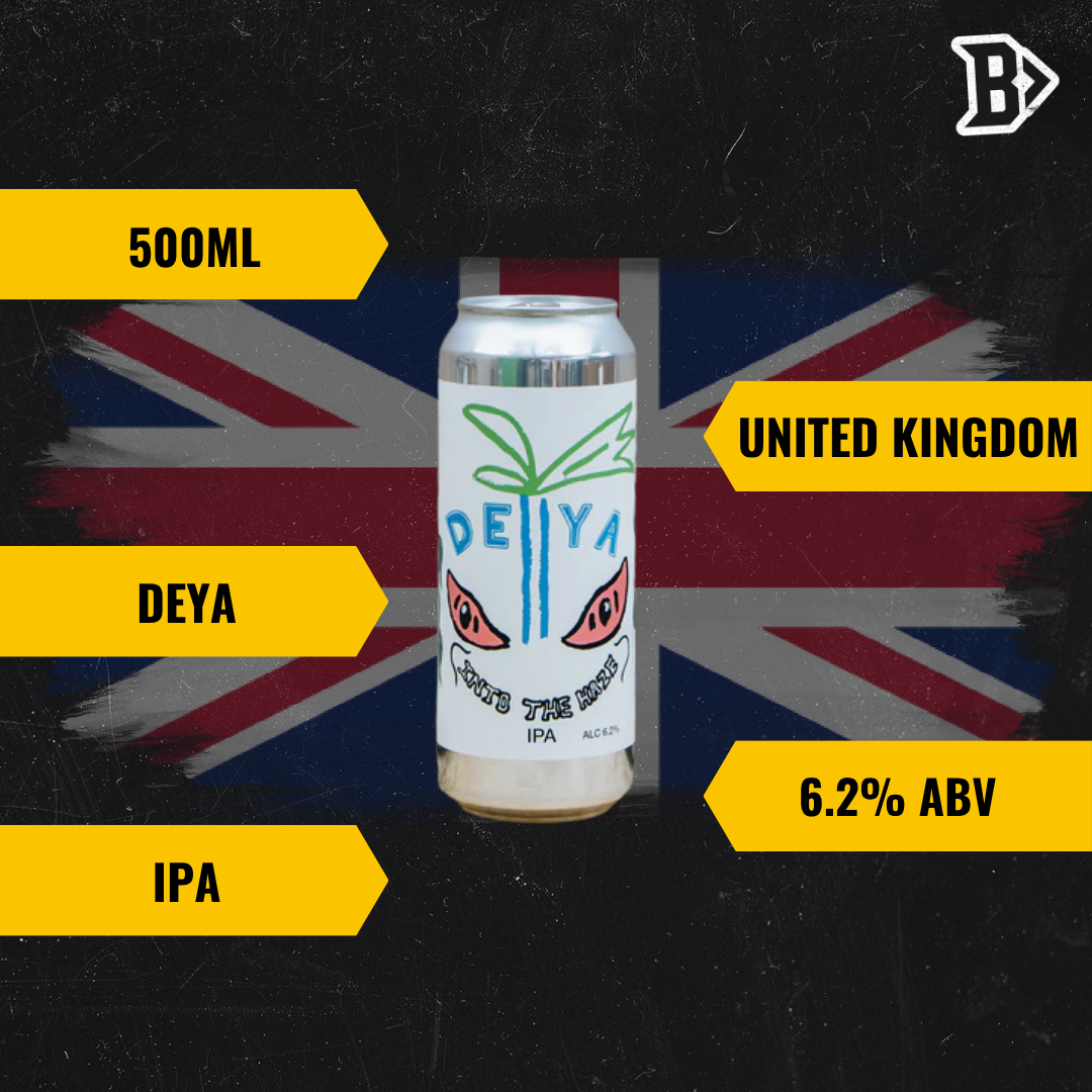 Deya British IPA Into The Haze 500ml Can - 6.2% ABV (8 Pack)