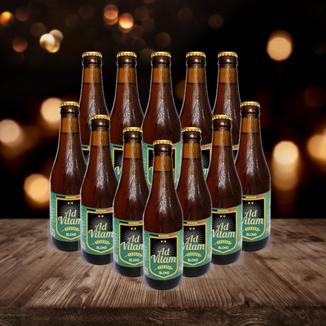 Ad Vitam Blond Belgian Beer 330ml Bottles - 6.5% ABV (12 Pack)