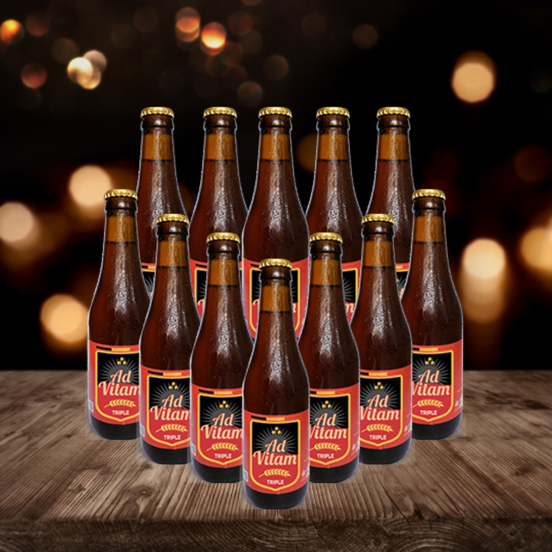 Ad Vitam Triple Belgian Beer 330ml Bottles - 8.3% ABV (12 Pack)