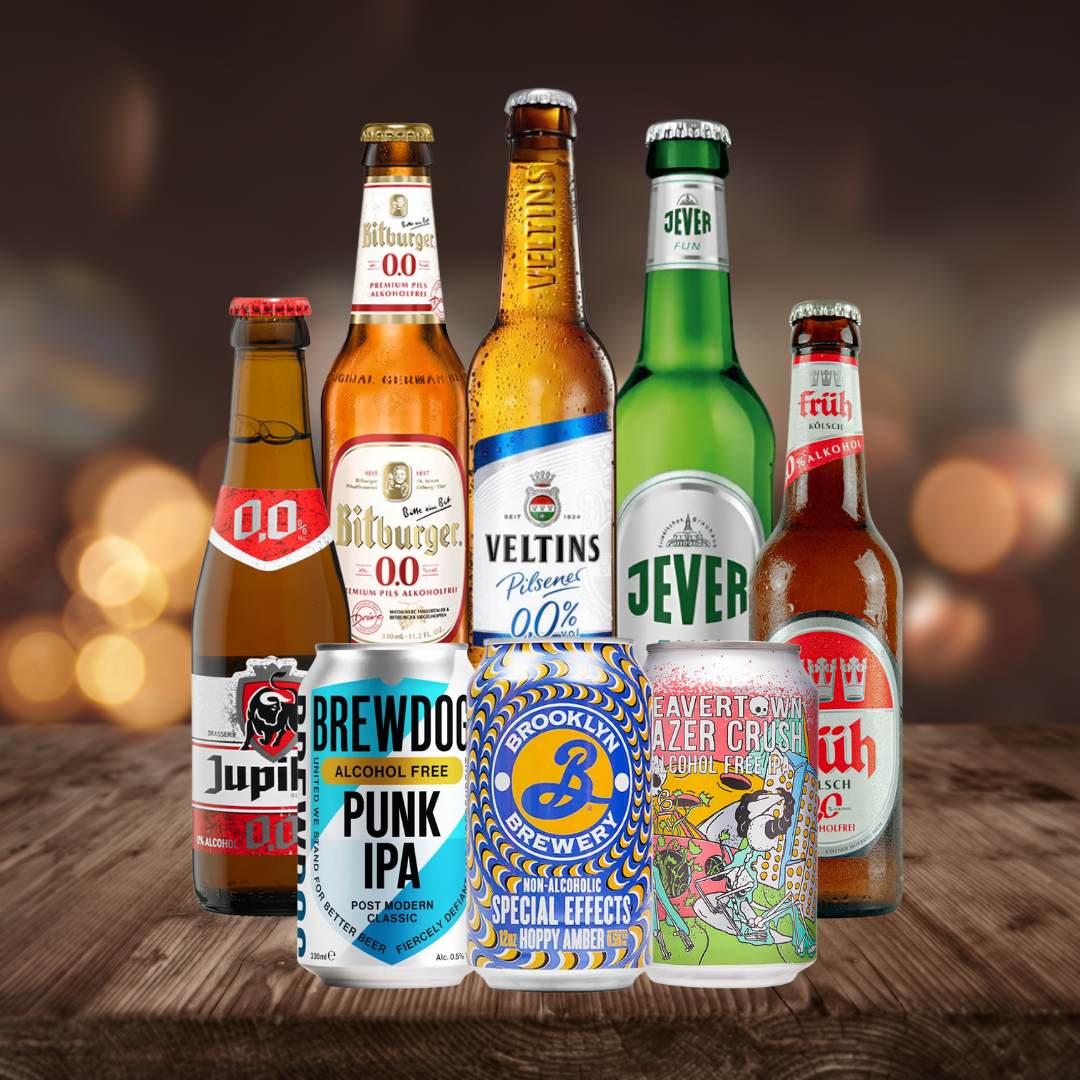 Alcohol Free Mixed Beer Case Non Alcoholic Beer (8 Pack)