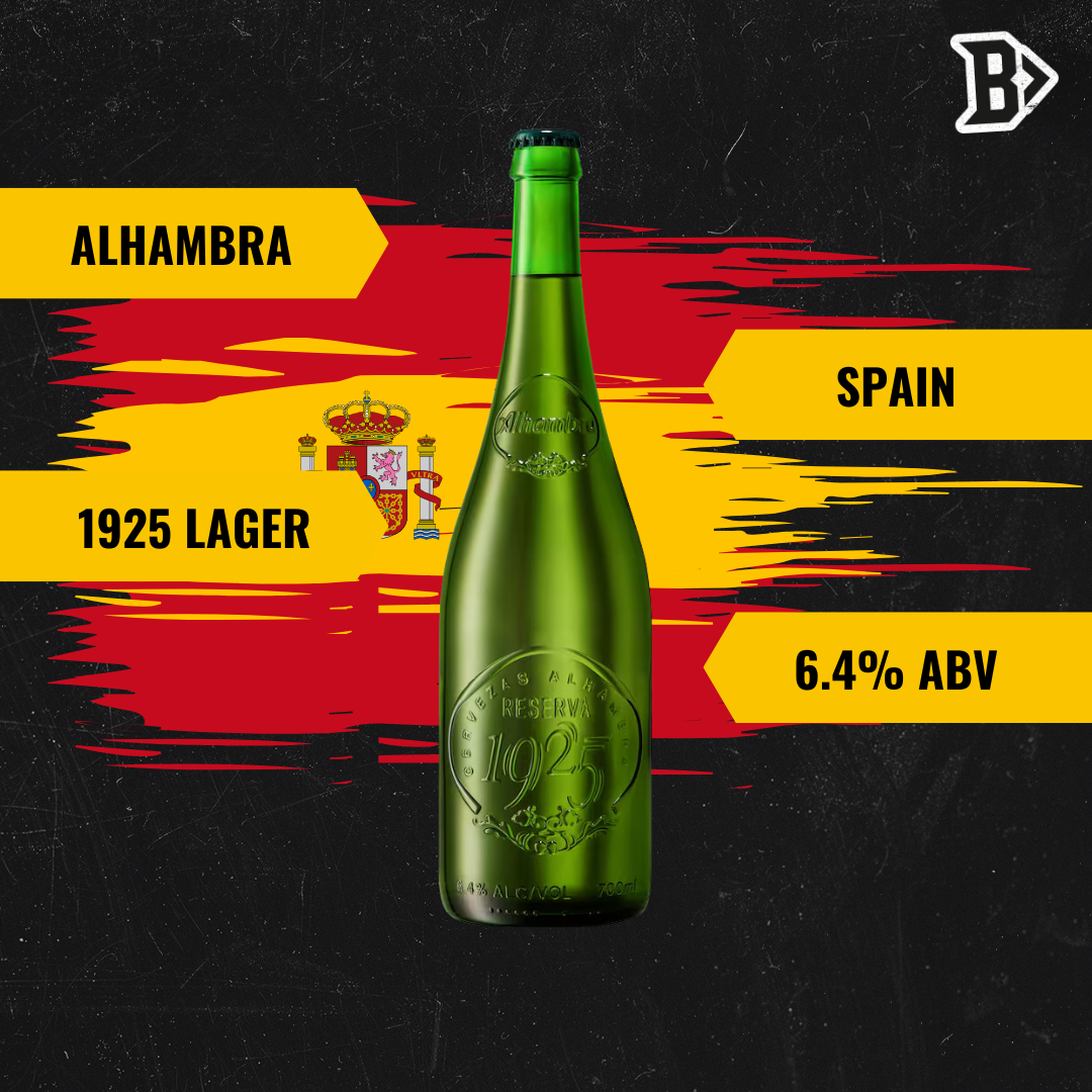 Alhambra Reserva 1925 Spanish Lager 330ml Bottles - 6.4% ABV (12 Pack)