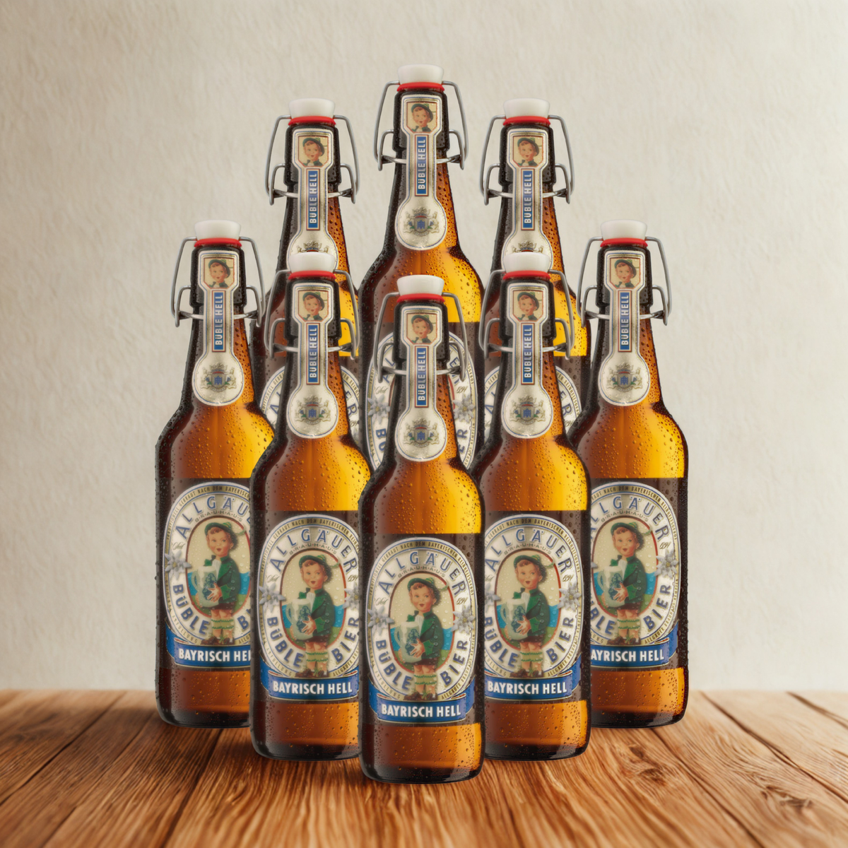 Allgäuer Brauhaus Bayrisch Hell German Lager 500ml Bottles – 4.7% ABV (Multipack)