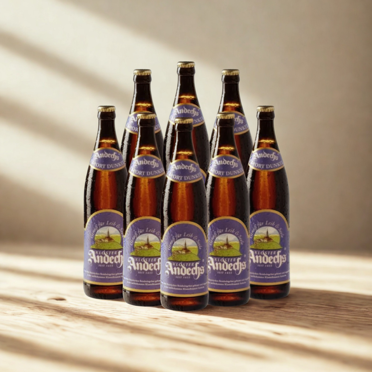 Andechs Export German Dunkel 500ml Bottles – 4.9% ABV (Multipack)