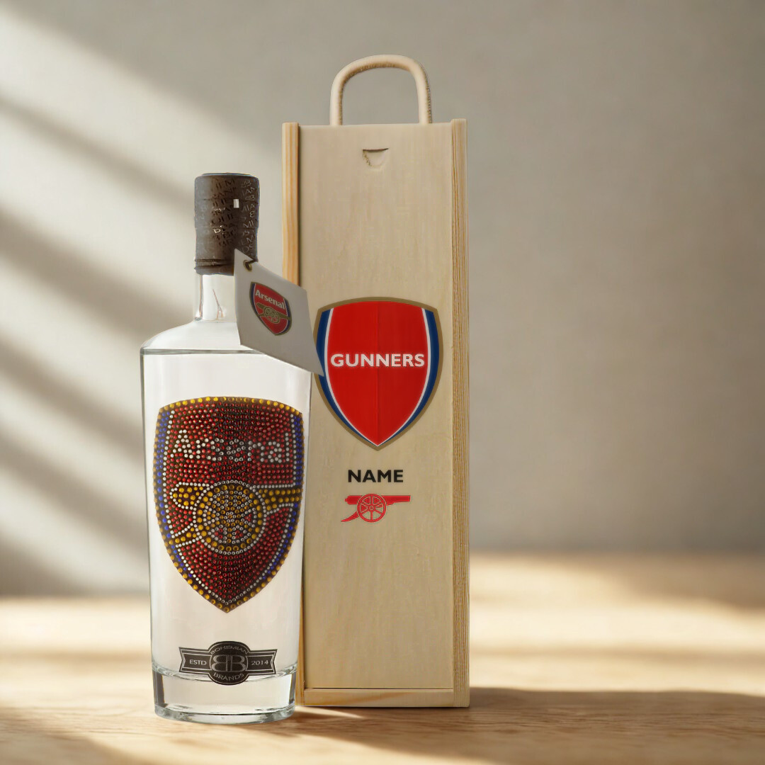 Arsenal Football Vodka in Personalised Presentation Box (70cl) - 37.5% ABV