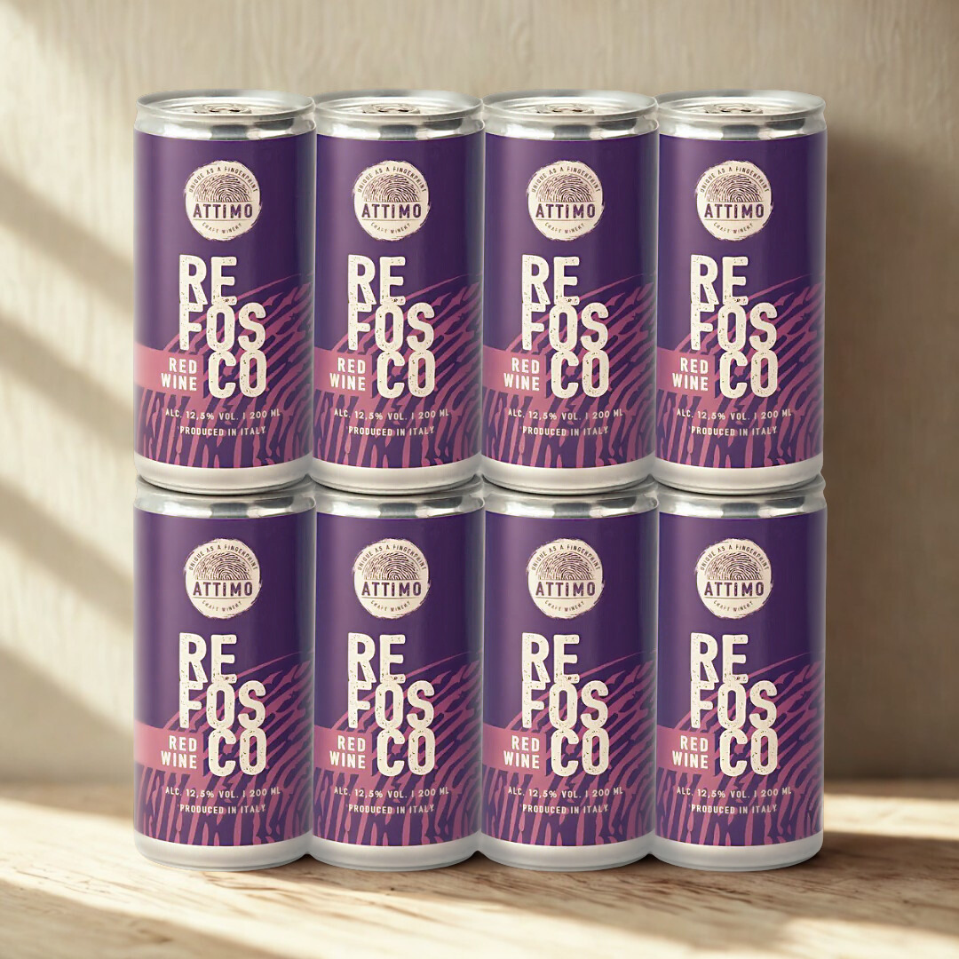 Attimo Italian Red Wine Cans – 200ml (8 Pack)