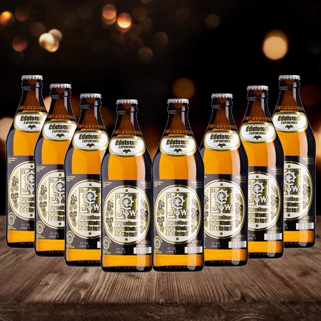 Augustiner Edelstoff German Lager 500ml Bottles - 5.6% ABV (12 Multipack) - BEERHUNTER