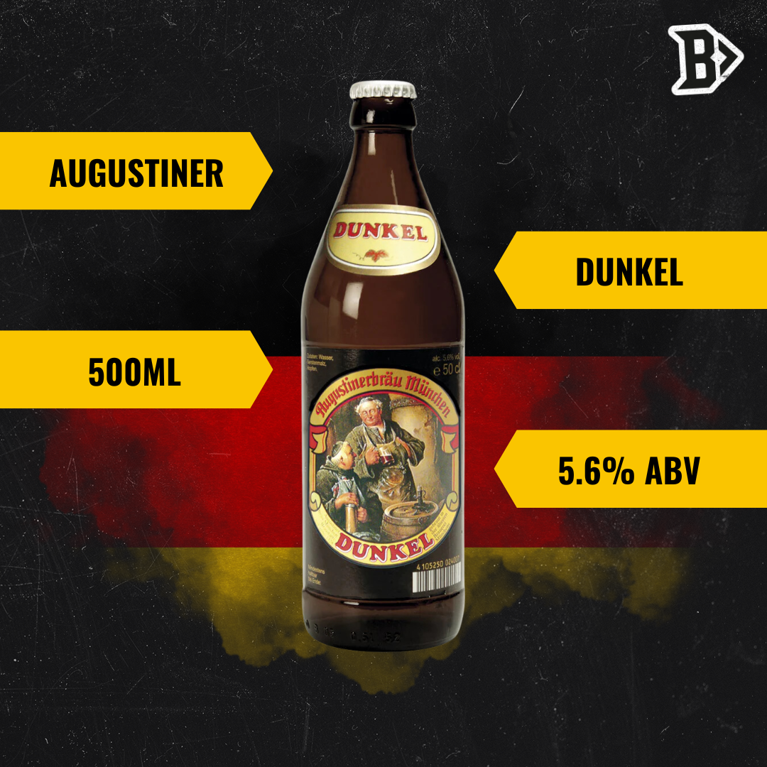 Augustiner German Dunkel 500ml Bottles - 5.6% ABV (12 Multipack) - BEERHUNTER