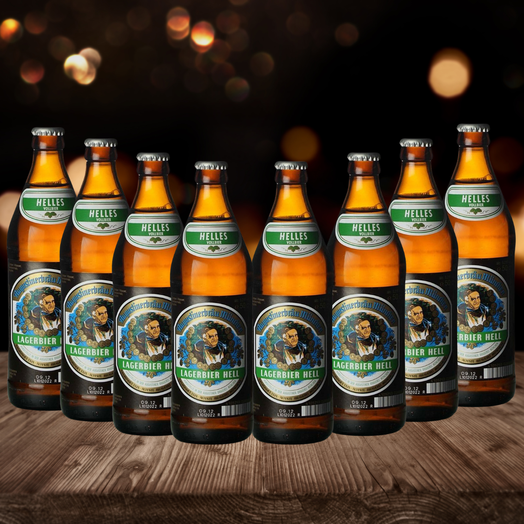 Augustiner Helles German Lager 500ml Bottles - 5.2% ABV (12 Multipack) - BEERHUNTER