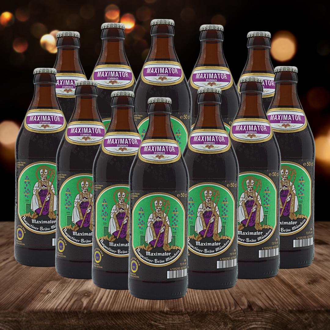 Augustiner Maximator German Doppelbock Lager 500ml Bottles – 7.5% ABV (12 Multipack) - BEERHUNTER