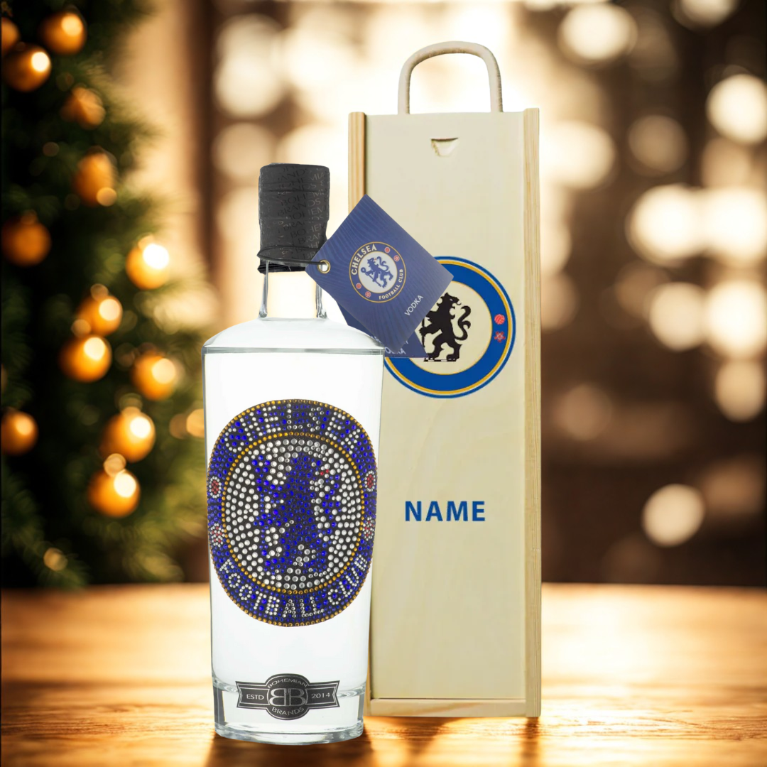 Chelsea Football Vodka in Personalised Presentation Box (70cl) - 37.5% ABV