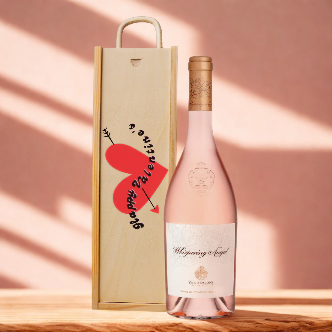 Whispering Angel Rose Wine Valentines Gift Set