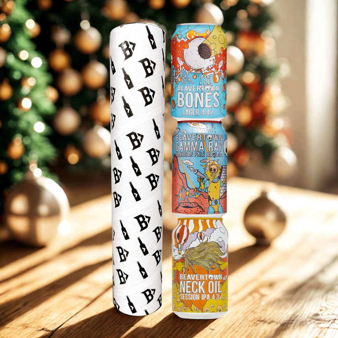 Beavertown Craft Beer Tube Gift Set (3 Pack) - Bones, Gamma Ray & Neck Oil