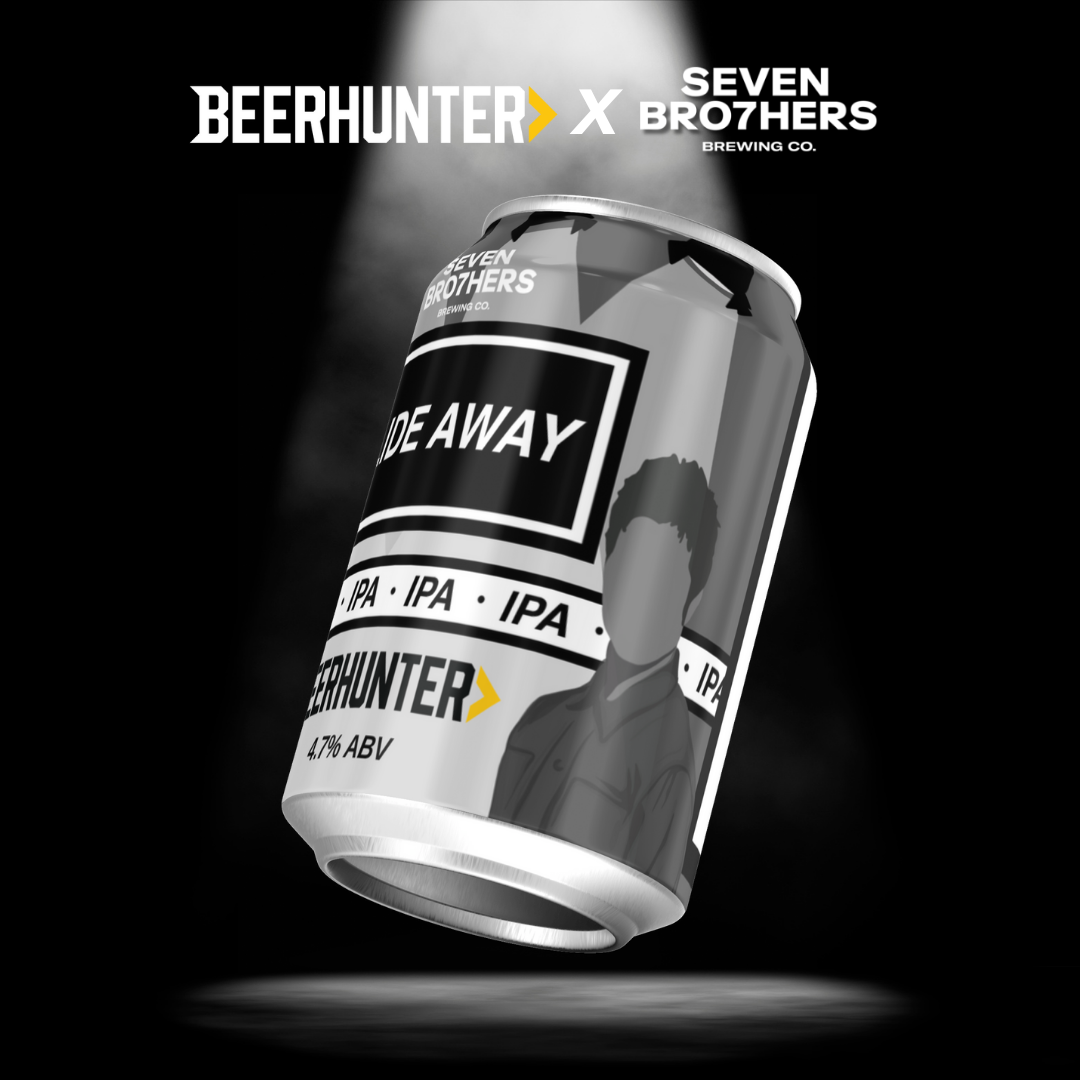 Seven Bro7hers x Beerhunter Slide Away IPA – Oasis Inspired Craft Beer 330ml Cans (4.7% ABV) - Multipack