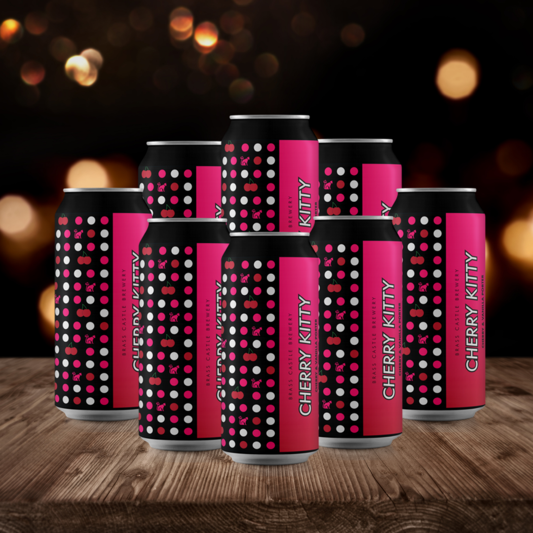 Brass Castle British Gluten Free Vinilla Porter Bad Kitty 440ml Cans - 5.5% ABV (8 Pack)