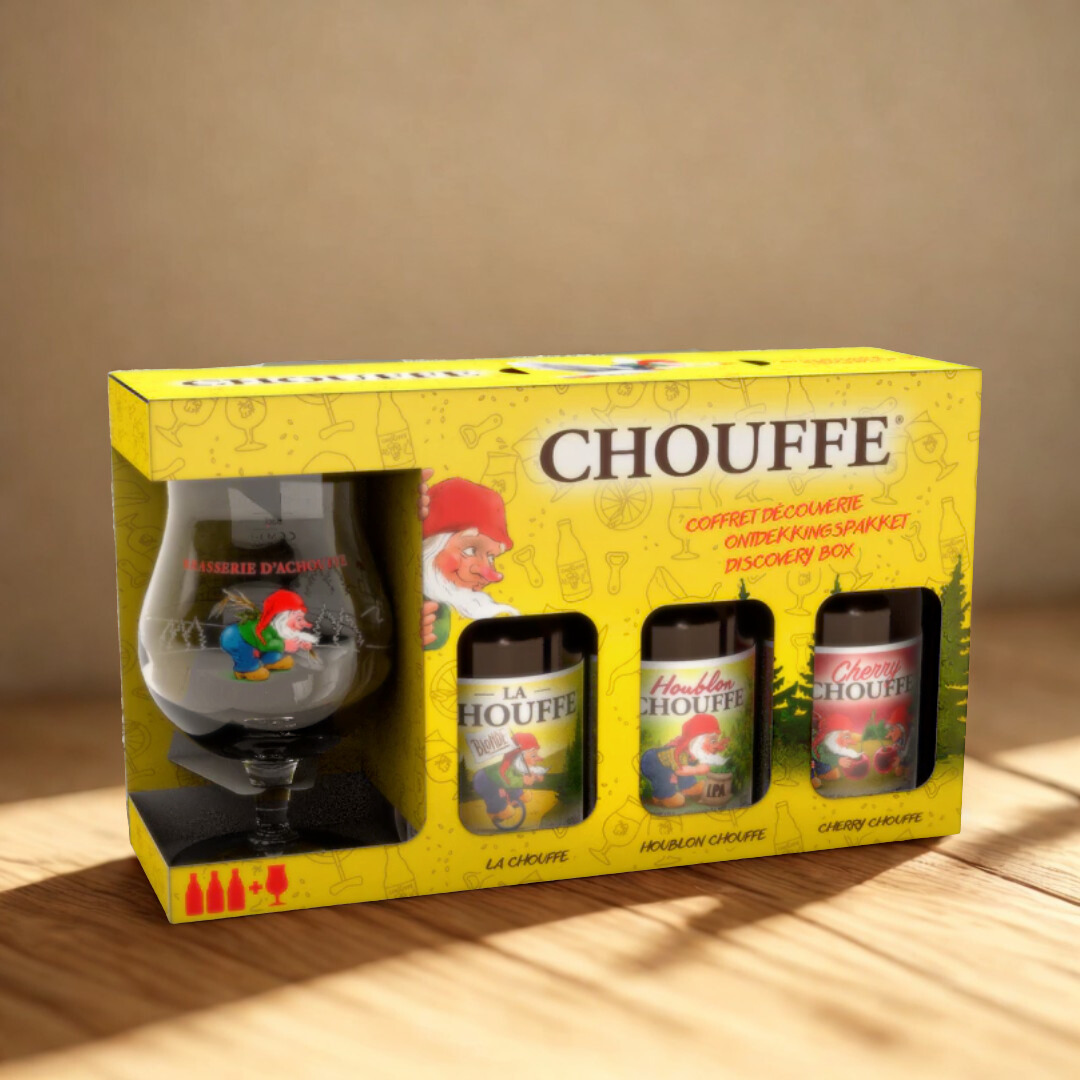Chouffe Belgian Beer Gift Set with Chalice Glass