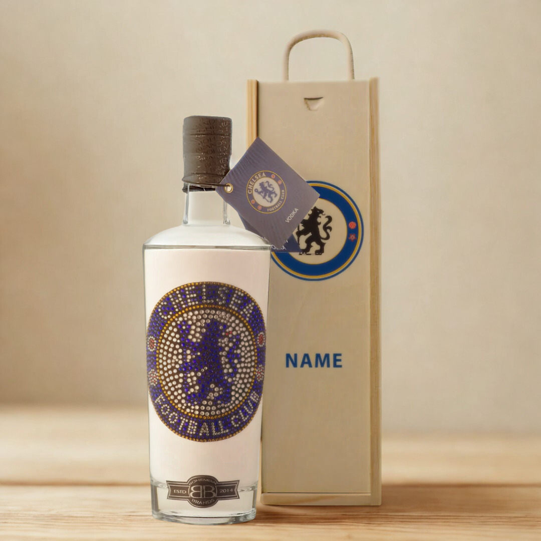Chelsea Football Vodka in Personalised Presentation Box (70cl) - 37.5% ABV