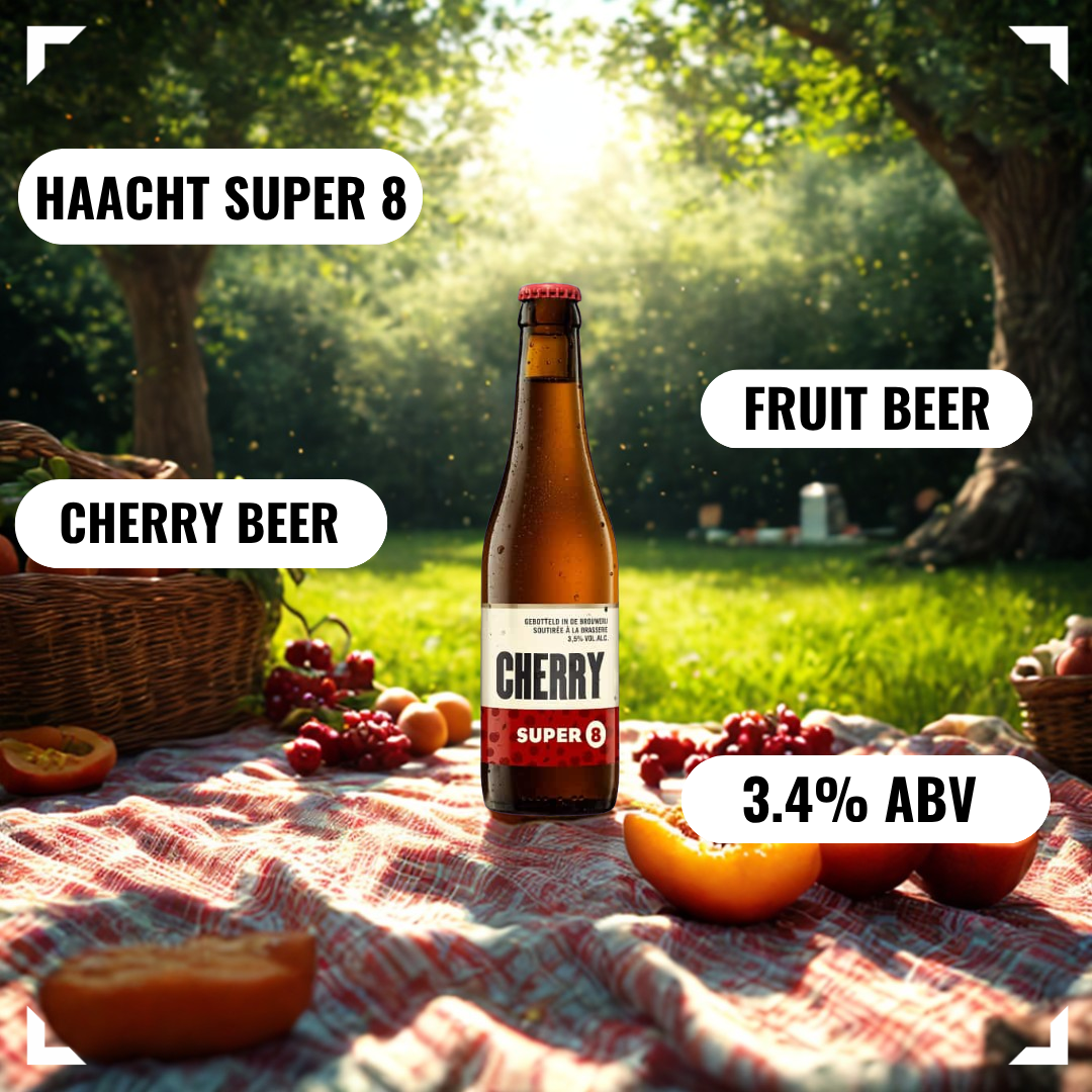 Haacht Super 8 Belgian Fruit Beer Mixed Case 330ml Bottles - (12 Pack)