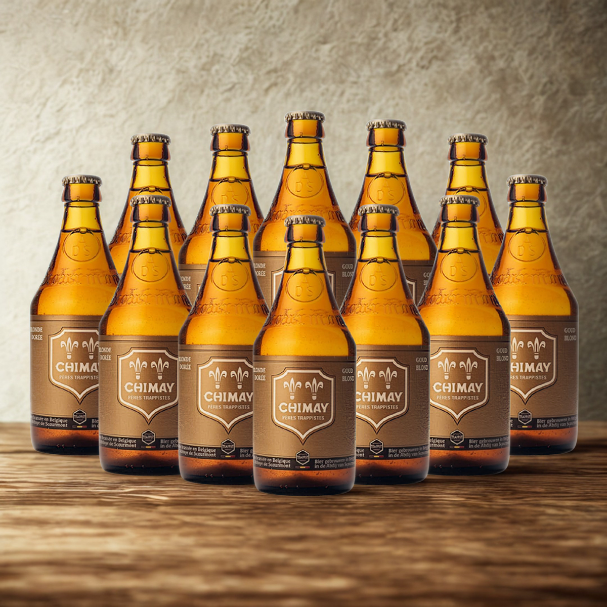 Chimay Gold Belgian Trappist Blonde 330ml Bottles - 4.8% ABV (Multipack)